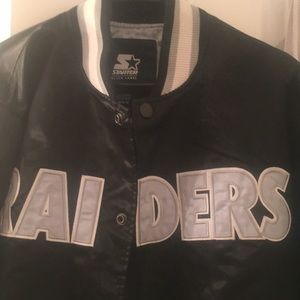 Starter Retro Oakland Raiders Bomber Jacket